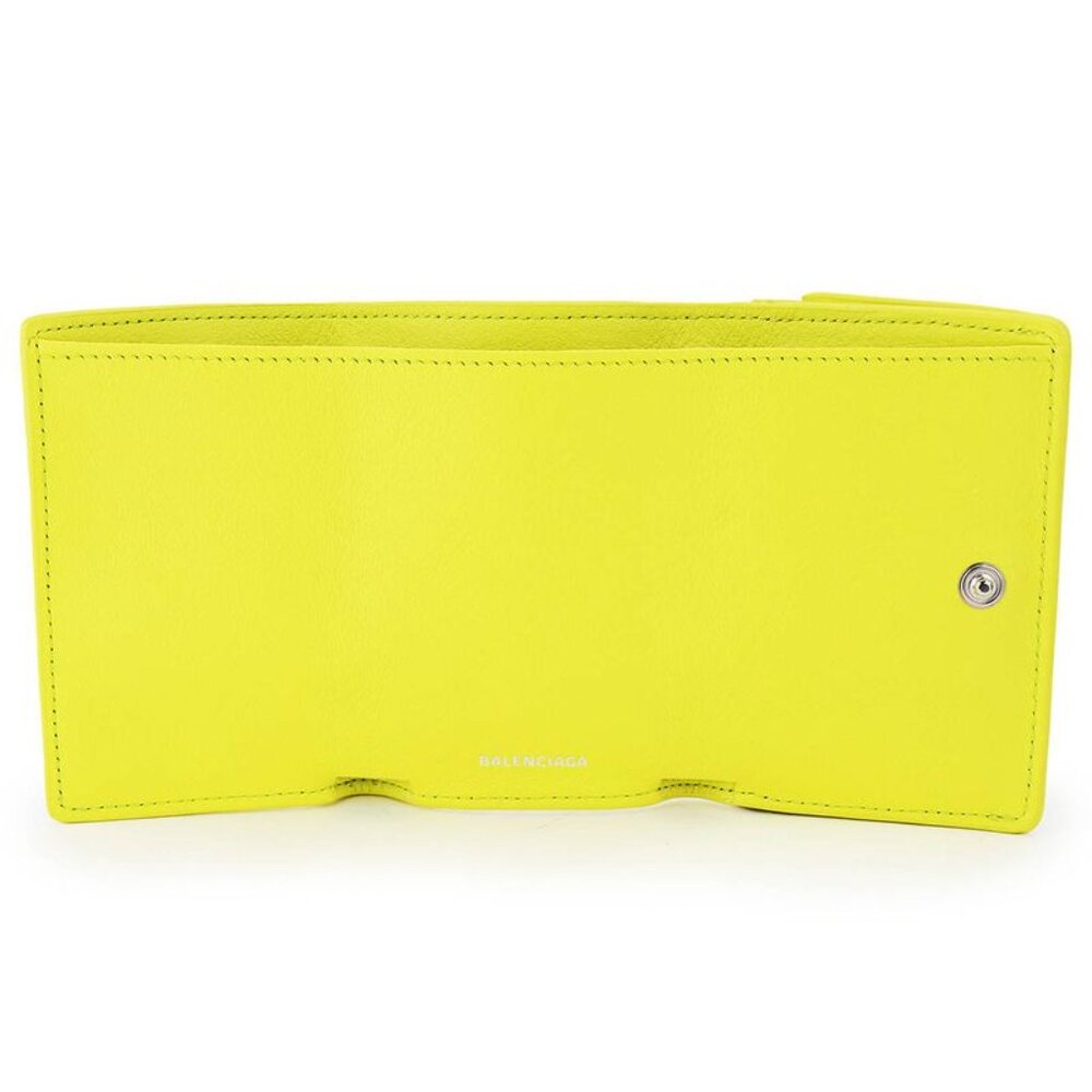 Balenciaga Trifold Wallet Paper Yellow - Picture 4 of 9